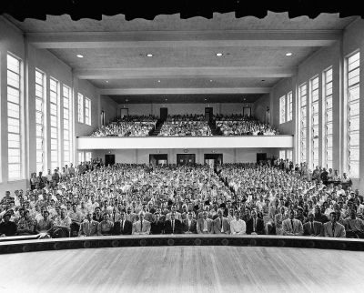 historic photo of Swor auditorium