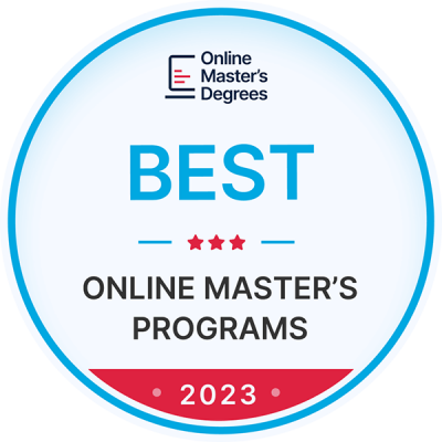 2023 Best Online Masters Program badge