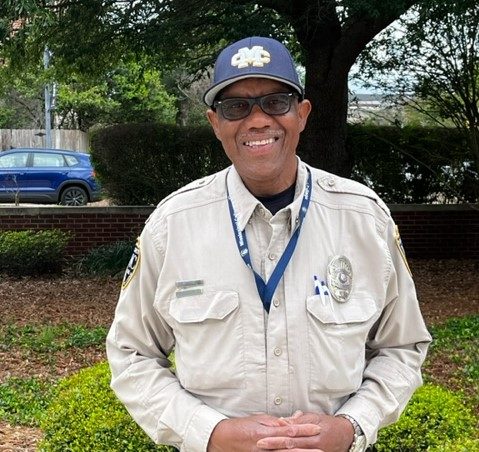 The affable Gregory Travis, public safety officer and 2023 Van 'Doc' Quick Distinguished Staff Award recipient, is referred to by many as 'the Mayor of MC.'