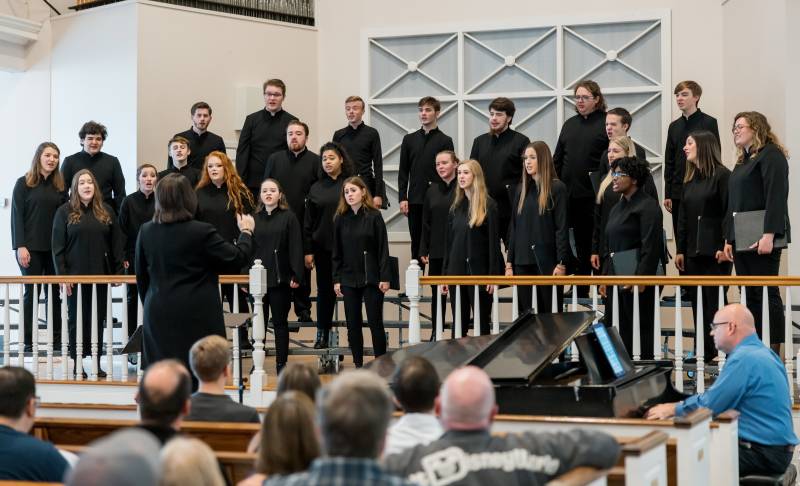 The MC Singers' concert in Provine Chapel is a beloved tradition at Homecoming. 