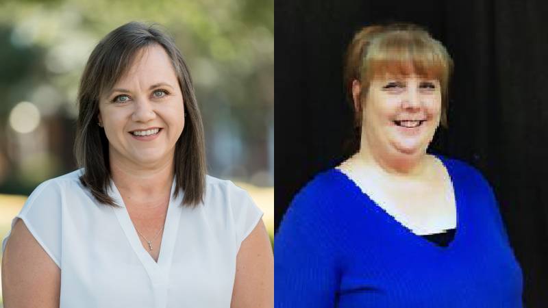 Emily Derrick, left, and Jennifer Giambrone have joined the MC Department of Counseling faculty.