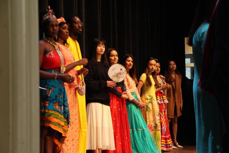 The MC International Festival's fashion show offers a kaleidoscope of colors as students display a myriad of authentic outfits from their respective cultures.