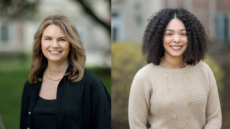 Karen Roudkovski, left, director of clinical training at New Orleans Baptist Theological Seminary, and Cherieda Washington, a graduate of MC’s Marriage and Family Counseling Program, have joined MC's Department of Counseling faculty.
