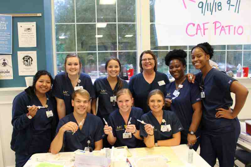 Mississippi College School of Nursing students administered free flu shots to members of the MC family on the Clinton campus September 26.