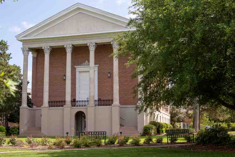 Historic Provine Chapel on the Mississippi College campus houses the Department of Christian Studies and Philosophy. Niche has listed MC No. 10 on its 'Best Christian Colleges in America' list for 2023.