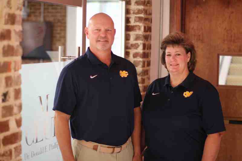Kenny Bizot, MC athletic director, and Susan Musselwhite, MC associate athletic director for compliance, are reaching out to former Choctaws while invigorating the M Club.