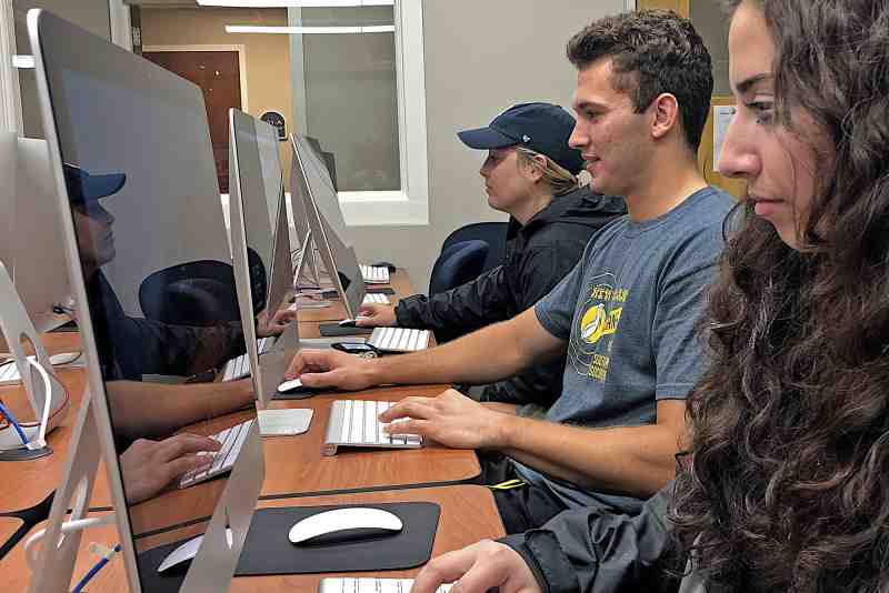 MC students are already making extensive use of the Communication Department's new media lab.