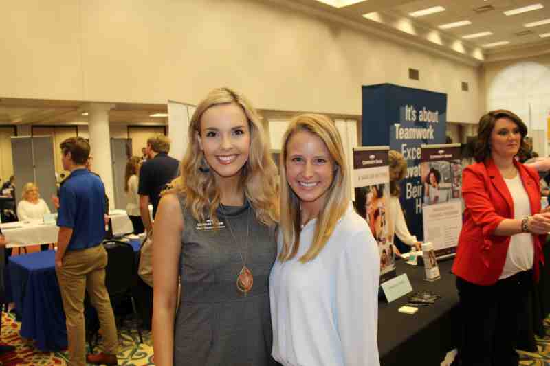 Community Bank recruiters Mary Elizabeth Dulaney and Olivia Mabry were among representatives from 87 employers attending Mississippi College's 2019 Career Day. The annual event at Anderson Hall also attracted hundreds of job-seeking students. A former MC Lady Choctaws basketball player & cheerleader, Olivia earned her bachelor's and MBA degrees on the Clinton campus.