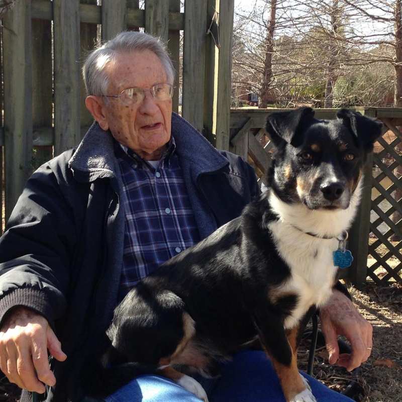 Dr. Joe Cooper enjoyed spending time with one of his favorite companions, Tip.