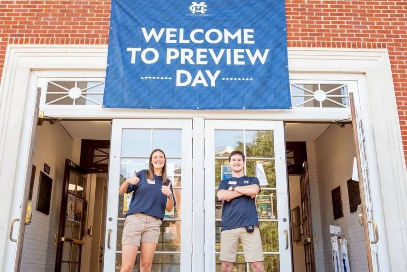 Preview Days provide an opportunity for high school and community college students to learn what campus life is really like at Mississippi College.