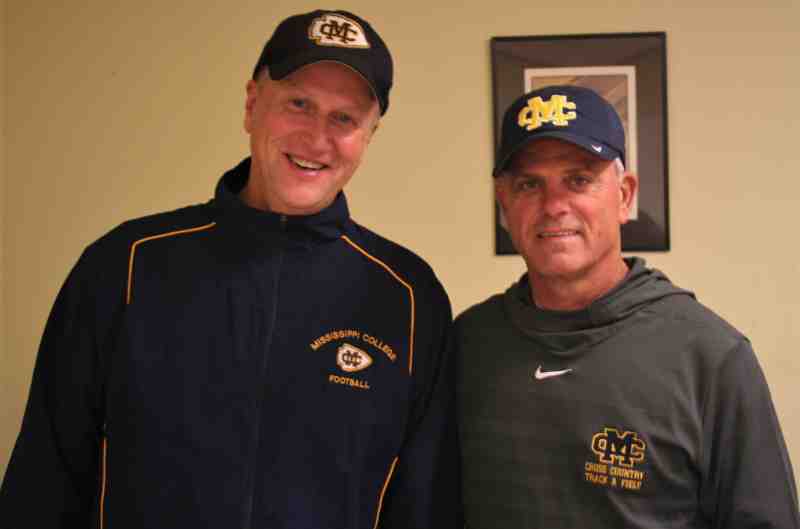 Photo: MC Kinesology Department Chair Chris Washam and cross country/track coach Butch Ard