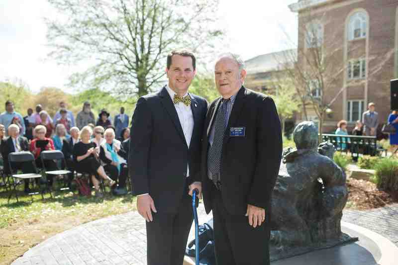 Dr. Blake Thompson and Dr. Sam Gore at the recent dedication of 