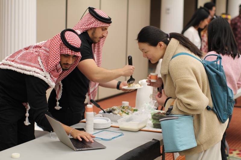 The Celebration of Culture at Mississippi College provides an opportunity to mingle with students and faculty from other countries and enjoy learning about their customs.