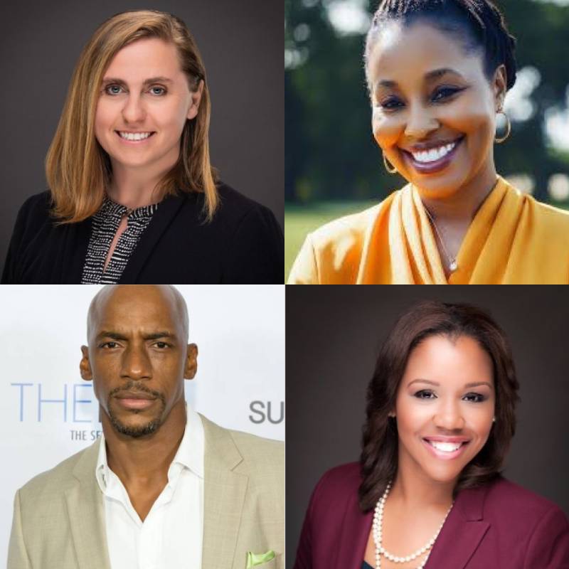 Guest speakers at the 2025 Fall Dyslexia Conference at Mississippi College include, clockwise from top left, Kari Kurto, Dr. LaKeisha Davis, Kristen Wynn and Ameer Baraka.